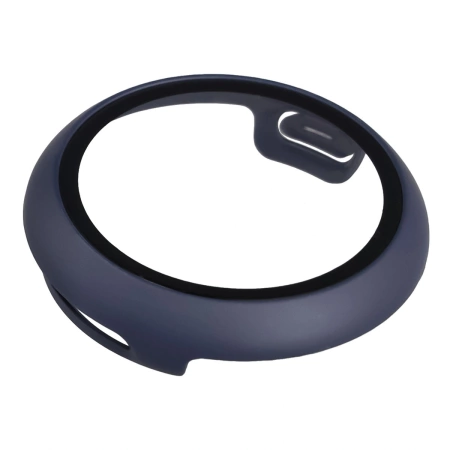Etui ze szkłem do zegarka Bizon Case+Glass Watch do Google Pixel Watch 4 41 mm, matowe granatowe