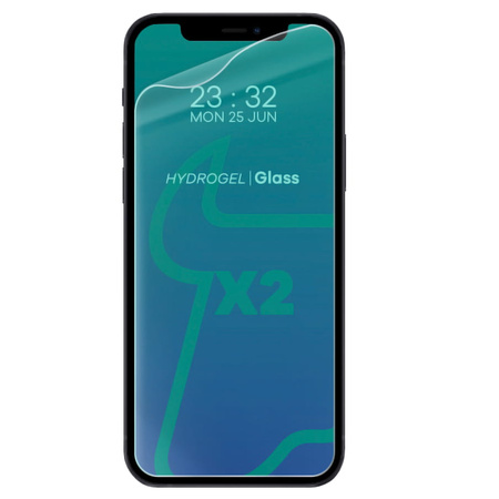 Folia hydrożelowa na ekran Bizon Glass Hydrogel Front Duo do iPhone 12 / 12 Pro, 2 sztuki