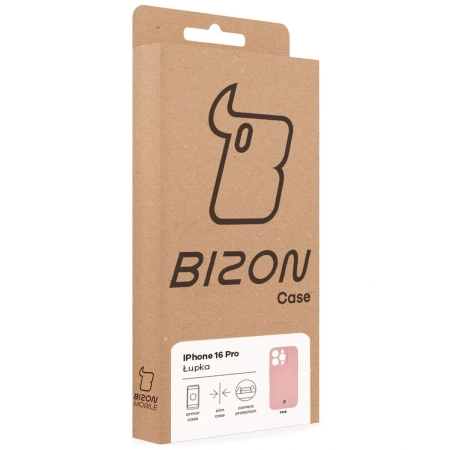 Etui Bizon Case Łupka do iPhone 16 Pro, różowe