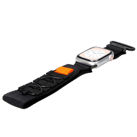 Sportowy pasek do zegarka Bizon Strap Watch Adventure do Apple Watch 38/40/41/42 mm, czarny