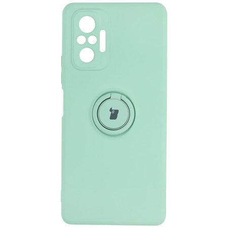 Etui Bizon Case Silicone Ring do Xiaomi Redmi Note 10 Pro, turkusowe