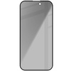 Prywatyzujące szkło hartowane Bizon Glass Edge Shadow do iPhone 14 Pro, przyciemniane z czarną ramką