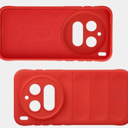 Pancerne etui Bizon Case Tur do Vivo X300 Pro, czerwone