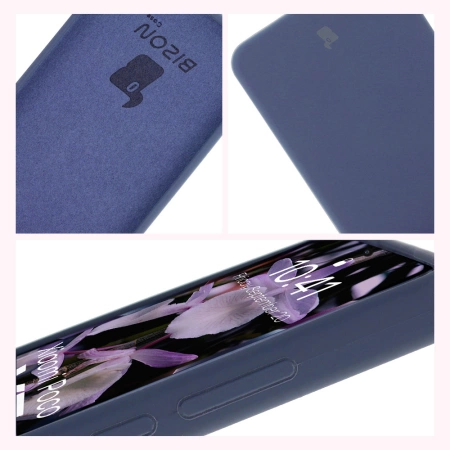 Silikonowe etui Bizon Soft Case do Xiaomi POCO X7 Pro, ciemnoniebieskie