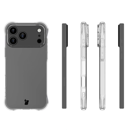 Elastyczne etui Bizon Case Salpa do iPhone 17 Pro Max, przezroczyste