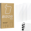3x Szkło + szybka na aparat BIZON Clear 2 Pack do Galaxy S23 FE