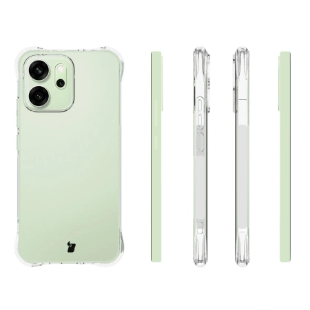 Elastyczne etui Bizon Case Salpa do Oppo Reno 14 F / 14 FS, przezroczyste
