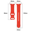 Pasek Bizon Strap Watch Silicone S do Apple Watch 44/45/46/49 mm, czerwony