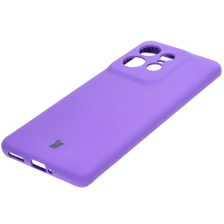 Silikonowe etui Bizon Soft Case do Motorola Edge 50 Pro, fioletowe