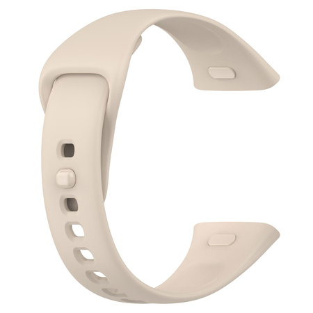 Pasek Bizon Strap Watch Dots do Xiaomi Redmi Watch 3, beżowy