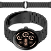 Pasek ze stali nierdzewnej Bizon Strap Watch Aura do Google Pixel Watch 3 / 2 / 1 41 mm, czarny