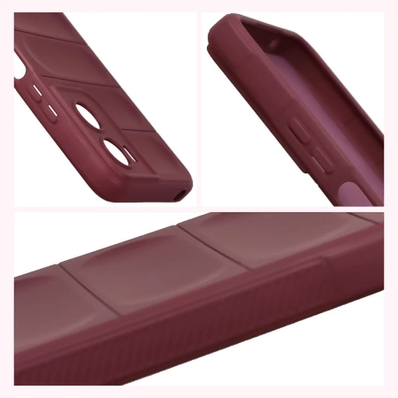 Pancerne etui Bizon Case Tur do Motorola Moto G06 4G / G06 Power 4, burgundowe