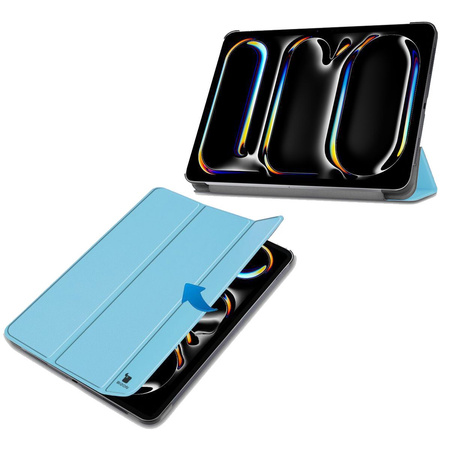 Etui Bizon Case Tab Croc do iPad Pro 11" 2025 / 2024, błęktine