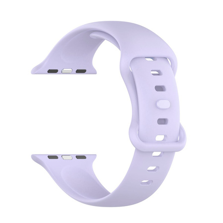 Pasek Bizon Strap Watch Silicone S do Apple Watch 44/45/46/49 mm, jasnofioletowy