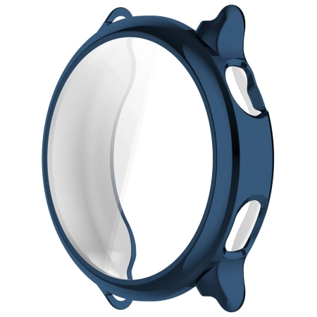 Etui z osłoną ekranu Bizon Case Watch Felipe do Garmin Vivoactive 6, niebieskie