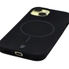 Silikonowe etui z pierścieniem magnetycznym Bizon Soft Case Magnetic do iPhone 15, czarne