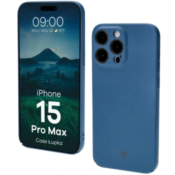 Etui Bizon Case Łupka do iPhone 15 Pro Max, niebieskie