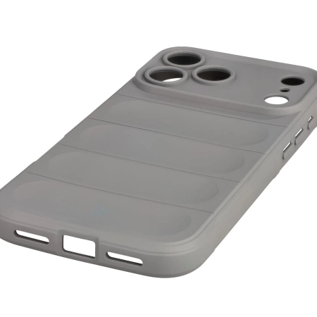 Pancerne etui Bizon Case Tur do iPhone 17 Pro Max, jasnoszare