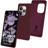 Silikonowe etui Bizon Soft Case do Realme GT 6 / 6T / Neo 6 / Neo 6 SE, ciemnofioletowe