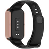 Etui ze szkłem do zegarka Bizon Case+Glass Watch do Xiaomi Smart Band 9 Active / Redmi Band 3, różowe