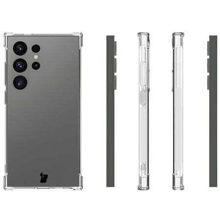 Etui + 2x szkło Bizon Case Clear Pack do Galaxy S24 Ultra, przezroczyste