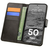 Etui z klapką Bizon Case Pocket do Motorola Edge 50 Neo, czarne