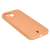 Etui Bizon Case Silicone do iPhone 15, pomarańczowe