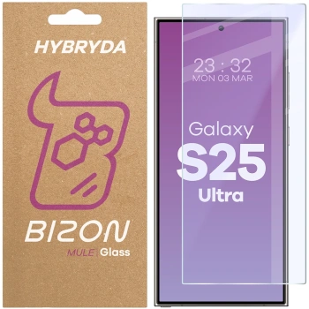 Elastyczne szkło hybrydowe Bizon Glass Mule do Galaxy S25 Ultra
