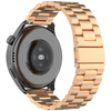 Pasek ze stali nierdzewnej do smartwatcha, Bizon Strap Watch Aura, Quick Release 18 mm, różowozłoty