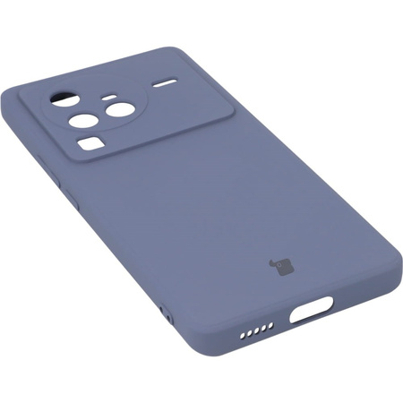 Etui Bizon Case Silicone Sq do Vivo X80 Pro, szare