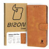 Etui z klapką Bizon Case Pocket do Galaxy S24 Plus, brązowe