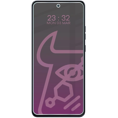 Prywatyzujące szkło hybrydowe Bizon Glass Mule Shadow do Motorola Moto G86 5G, matowe