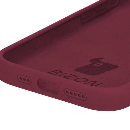 Etui silikonowe do Apple iPhone 15 Pro Bizon Soft Case, ciemnofioletowe