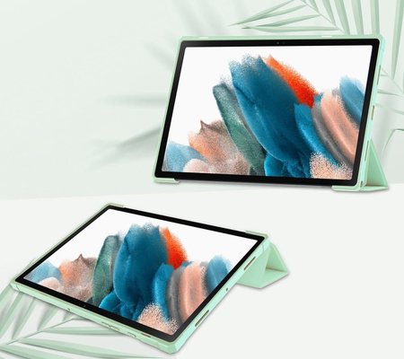 Etui Bizon Case Tab Clear Matt do Galaxy Tab A8 2021, miętowe