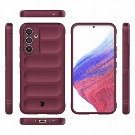 Pancerne etui Bizon Case Tur do Galaxy A54 5G, burgundowe
