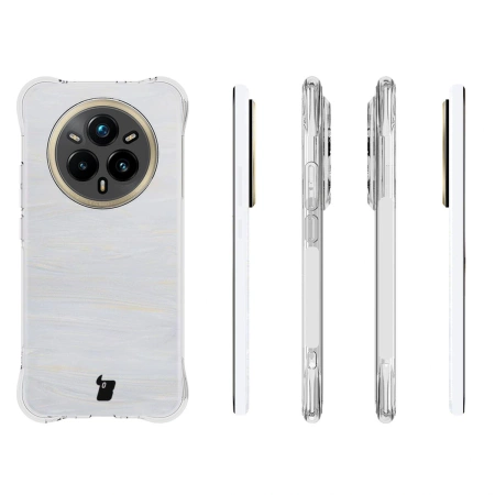 Elastyczne etui + 2x folia na ekran Bizon Case Clear Pack do Realme 14 Pro Plus 5G