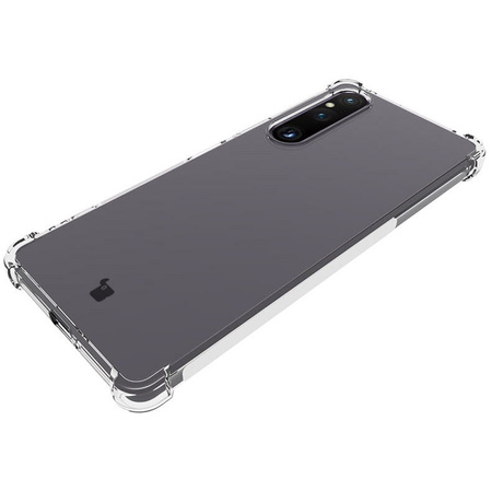 Etui + 2x szkło + obiektyw Bizon Case Clear Pack do Sony Xperia 1 V, przezroczyste