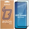 Szkło hartowane Bizon Glass Edge 2 do Motorola Moto G57 Power / G67 Power, czarna ramka