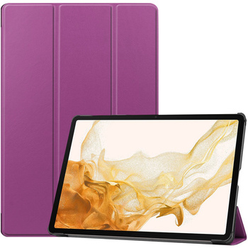 Etui Bizon Case Tab Croc do Galaxy Tab S8 Plus / S7 Plus, ciemnofioletowe