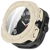 Etui ze szkłem do zegarka Bizon Case+Glass Watch do Galaxy Watch Ultra 2 / 1, beżowe