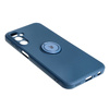 Etui Bizon Case Silicone Ring Sq do Galaxy A24, granatowe