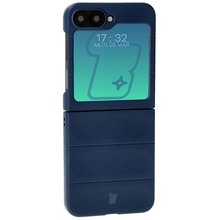 Pancerne etui Bizon Case Tur do Galaxy Z Flip6, granatowe