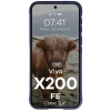 Pancerne etui Bizon Case Tur do Vivo X200 FE, granatowe