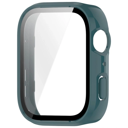 Etui ze szkłem do zegarka Bizon Case+Glass Watch do Huawei Watch Fit 4, zielone