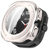 Etui ze szkłem do zegarka Bizon Case+Glass Watch do Galaxy Watch Ultra 2 / 1, satynowo szampańskie