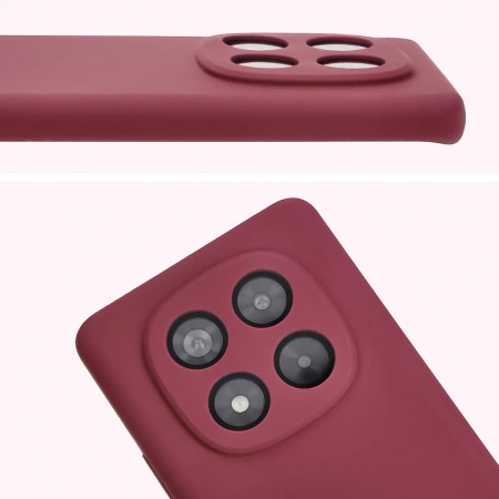 Silikonowe etui Bizon Soft Case do Xiaomi Redmi Note 14 Pro 4G, ciemnofioletowe