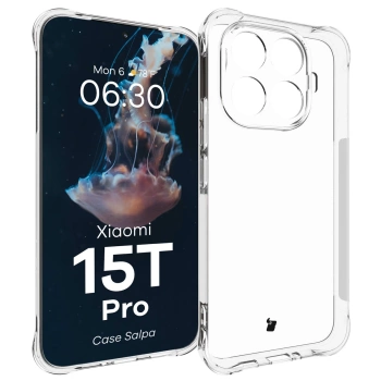 Elastyczne etui Bizon Case Salpa do Xiaomi 15T Pro, przezroczyste