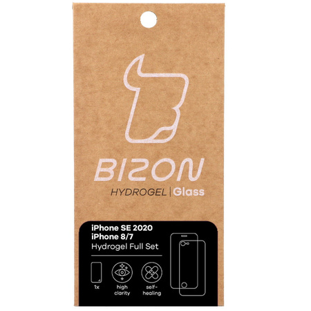 Folia hydrożelowa na tył i przód Bizon Glass Hydrogel, iPhone SE 2022/2020/ 8/ 7