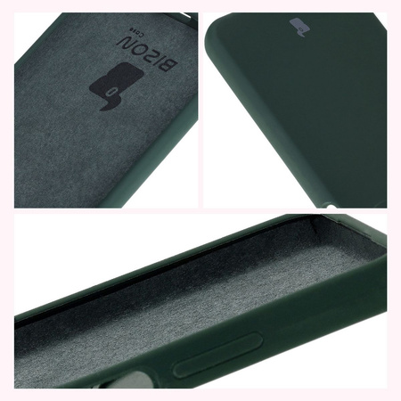 Silikonowe etui Bizon Soft Case do Oppo A60 4G, ciemnozielone