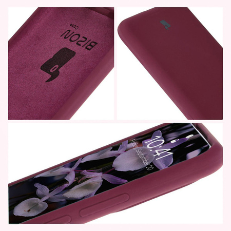 Silikonowe etui Bizon Soft Case do Honor 200, ciemnofioletowe